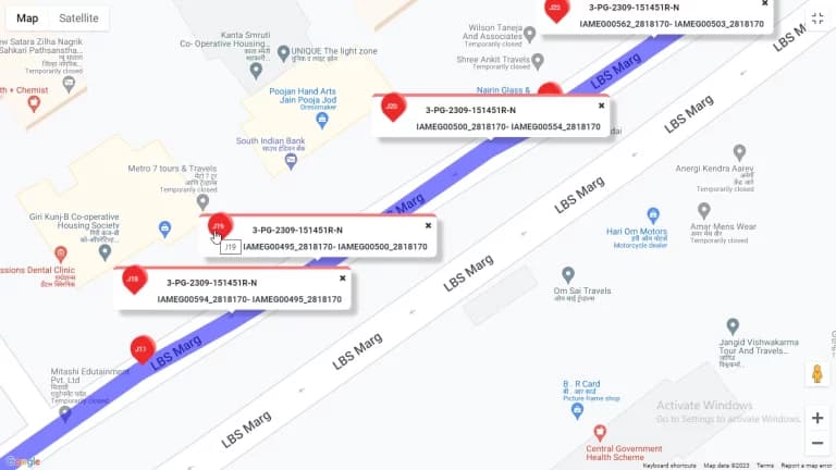 Real-time Map-Based Monitoring