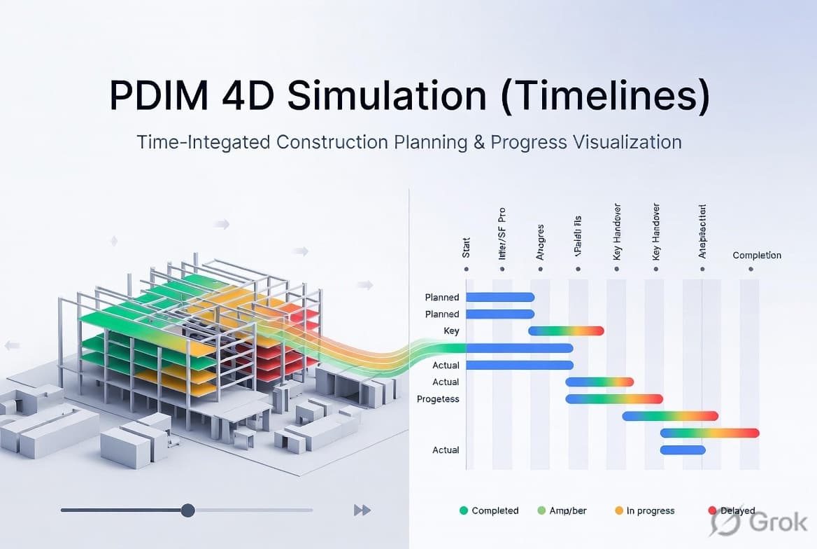 4D Simulation (Timelines) in PDIM