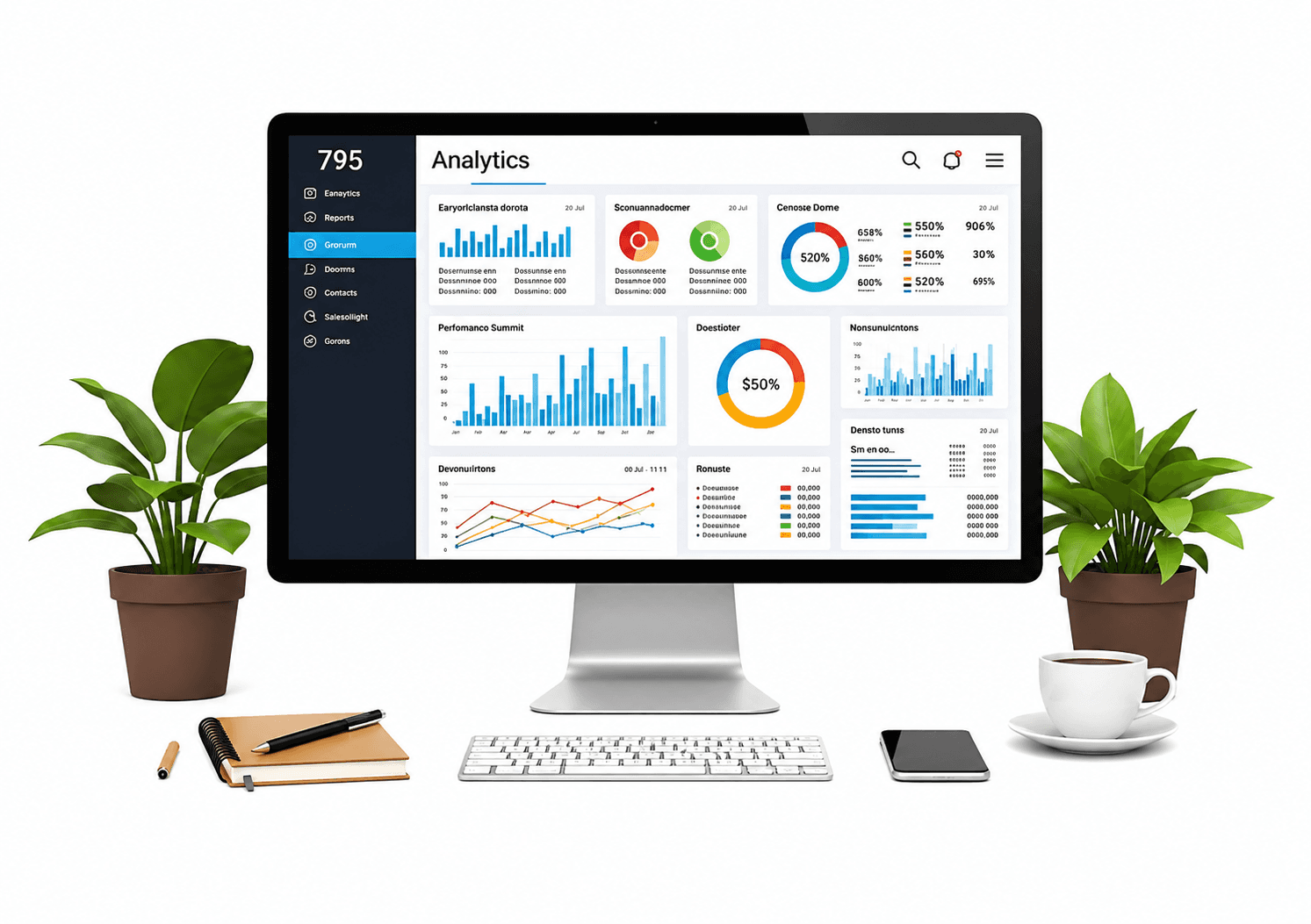 Enterprise software dashboard and digital transformation solutions